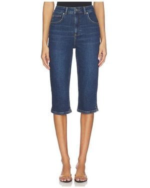 ALIGNE Gracey Denim Pedal Pusher - Blue