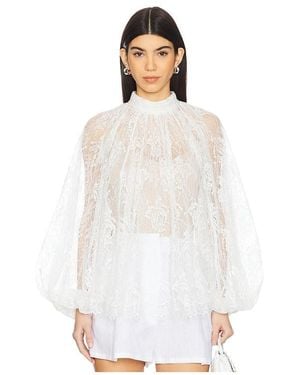 Hemant & Nandita Boho Top With Cami - White