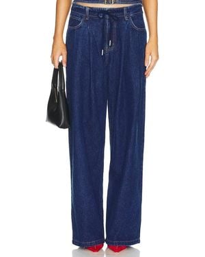 Lioness Slouched Tie Up Jeans - Blue