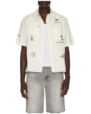 JUNGLES JUNGLES No Where Button Up Shirt - Natural
