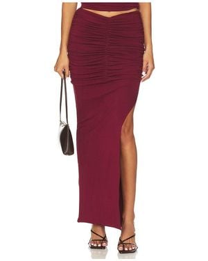 Line & Dot Falda Punto Mazzy En Talla (También En Xs) - Rojo