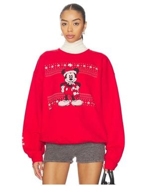 Junk Food Winter Wear Mickey Sweatshirt - Red
