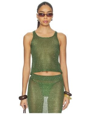 superdown Miranda Knit Top - Green