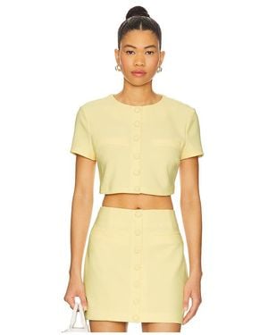 Lovers + Friends Reid Top - Yellow