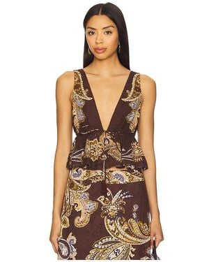 Hemant & Nandita Peplum Top - Black