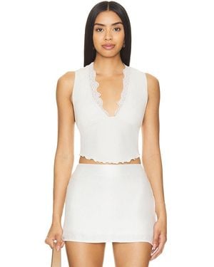 Free People X Revolve Classic Twist Brami - White