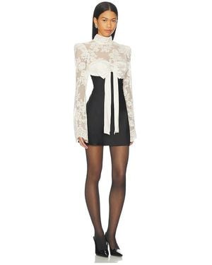 For Love & Lemons Grace Mini Dress - Natural