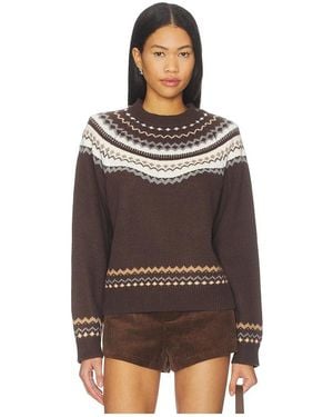 Tularosa Kiva Fairisle Jumper - Brown