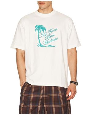 Drole de Monsieur T-Shirt Slogan Palmiers - White