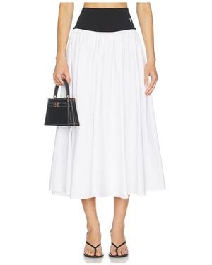 Polo Ralph Lauren Midi A-Line Skirt - White