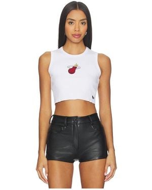 Hype and Vice Miami Heat Cut Off Tank Top - Blue