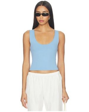 Free People Clean Lines Muscle Tank - Blue