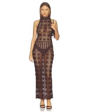 Bec & Bridge Ania Halter Maxi Dress - Brown
