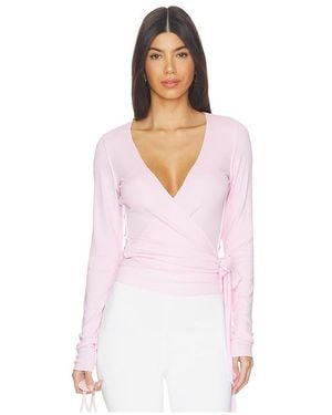 VIR VITA Top Envolvente Margot En Color Rosado Talla (También En S, Xs, M) - Blanco