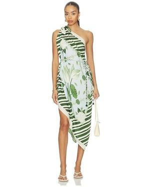 VERANDAH Multiway Scarf Blouse Dress - Multicolor