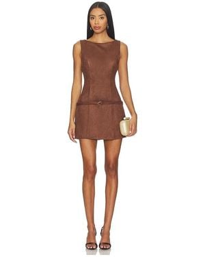 MORE TO COME Rileigh Mini Dress - Brown