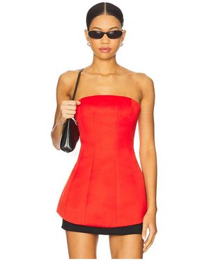 Lovers + Friends Jean Top - Red