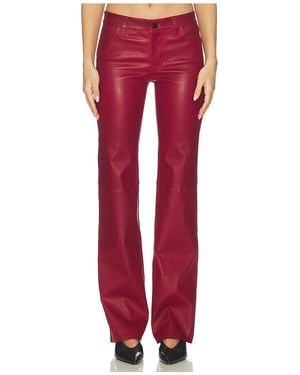 FRAME X Alexandra Leclerc The Leather Rouge Pant - Red