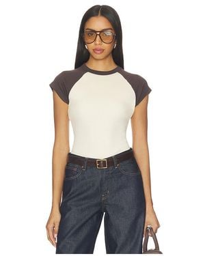 Madewell Raglan Compact Crewneck Tee Shirt - Blue