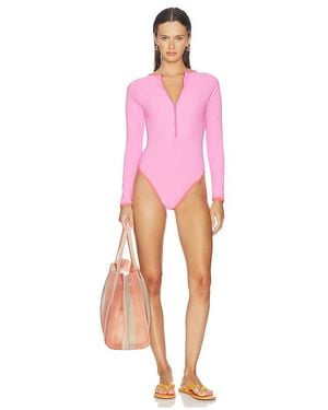 POST SWIM Bonnie Contrast One Piece - Pink