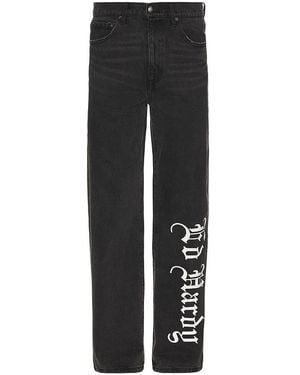 Ed Hardy Panther Wings Loose Fit Jeans - Black