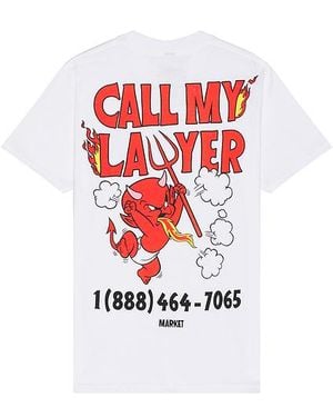 Market Hot Stuff Call My Lawyer Tee - Red