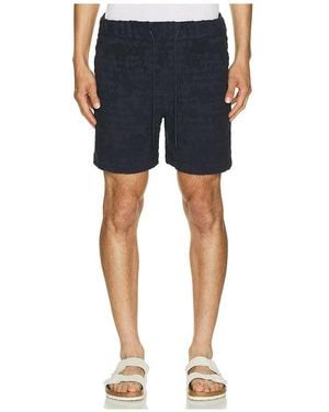 Oas Night Lagoon Terry Shorts - Blue