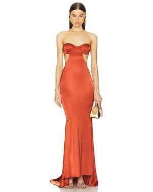 Michael Costello X Revolve Alina Gown - Red