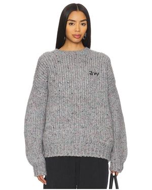 Alexander Wang Crewneck Pullover Sweater - Gray