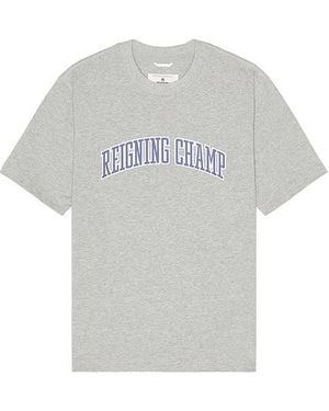 Reigning Champ Midweight Jersey Collegiate T-Shirt - White