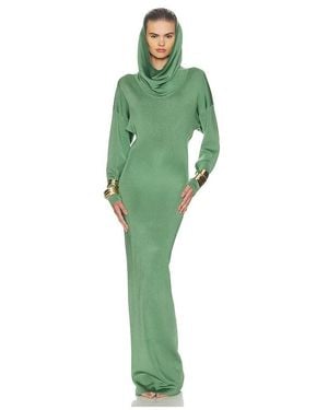 Helsa Emmalynn Cowl Shine Gown - Green