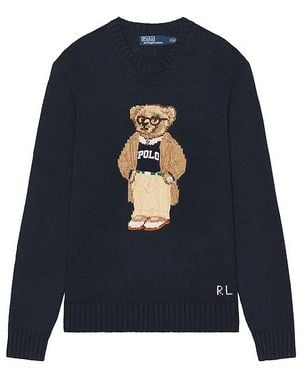 Polo Ralph Lauren Sweatshirt Bear - Blau