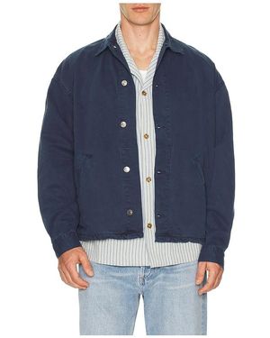 Asher Caleb Canvas Jacket - Blue