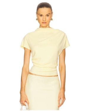 Line & Dot X Revolve Walker Draped Top - Natural