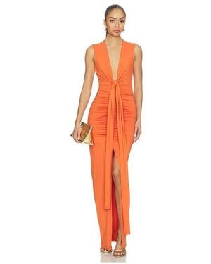 Susana Monaco Tie Front Dress - Orange