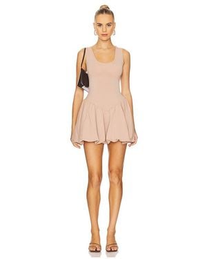 WeWoreWhat Deep V Bubble Dress - Natur