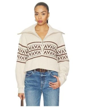 Varley Hopkin Half Zip Sweater - Blue
