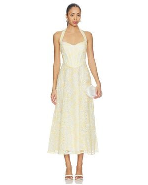 Bardot Pollie Halter Midi Dress - White