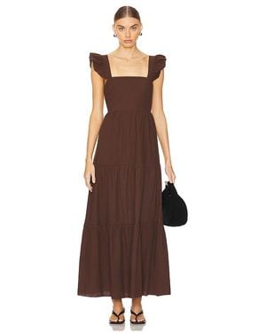 SNDY'S Leinenkleid Peaches - Braun
