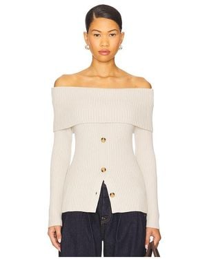Blank NYC Off The Shoulder Jumper Top - White