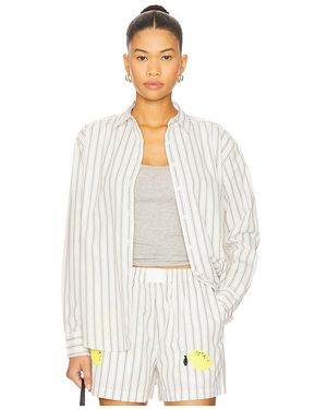 Kule Camisa Abotonada Cordel En Color Negro, Blanco Talla (También En M, S)