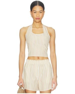 LNA Lir Halter Top - Natural