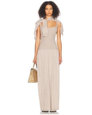Helsa Novie Maxi Knit Dress in White | Lyst UK