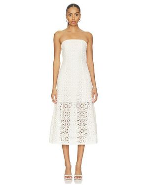 Cami NYC Lisboa Strapless Crochet Dress - White