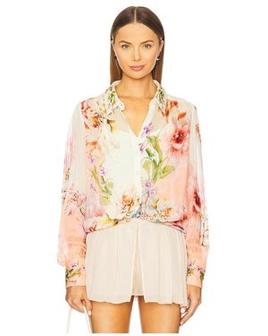 Hemant & Nandita Boho Top With Cami - White
