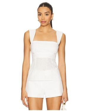 MORE TO COME Priya Top - White