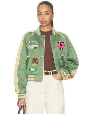 Free People X We The Free Star Power Souvenir Jacket - Green