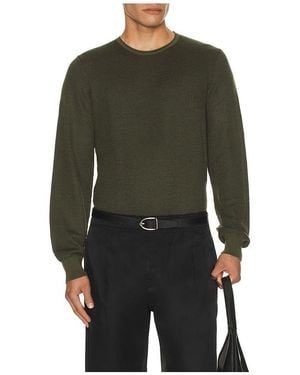 Rag & Bone Gregory Merino Long Sleeve Crew Jumper - Green