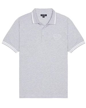 True Religion Short Sleeve Big T Horseshoe Polo - White