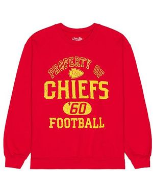 Junk Food Chiefs Property Crew Fleece Sweatshirt - Red
